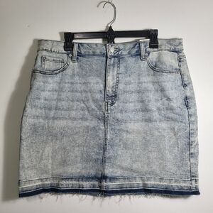 NWT Time & Tru acid wash mini jean skirt  women's 14  #1700